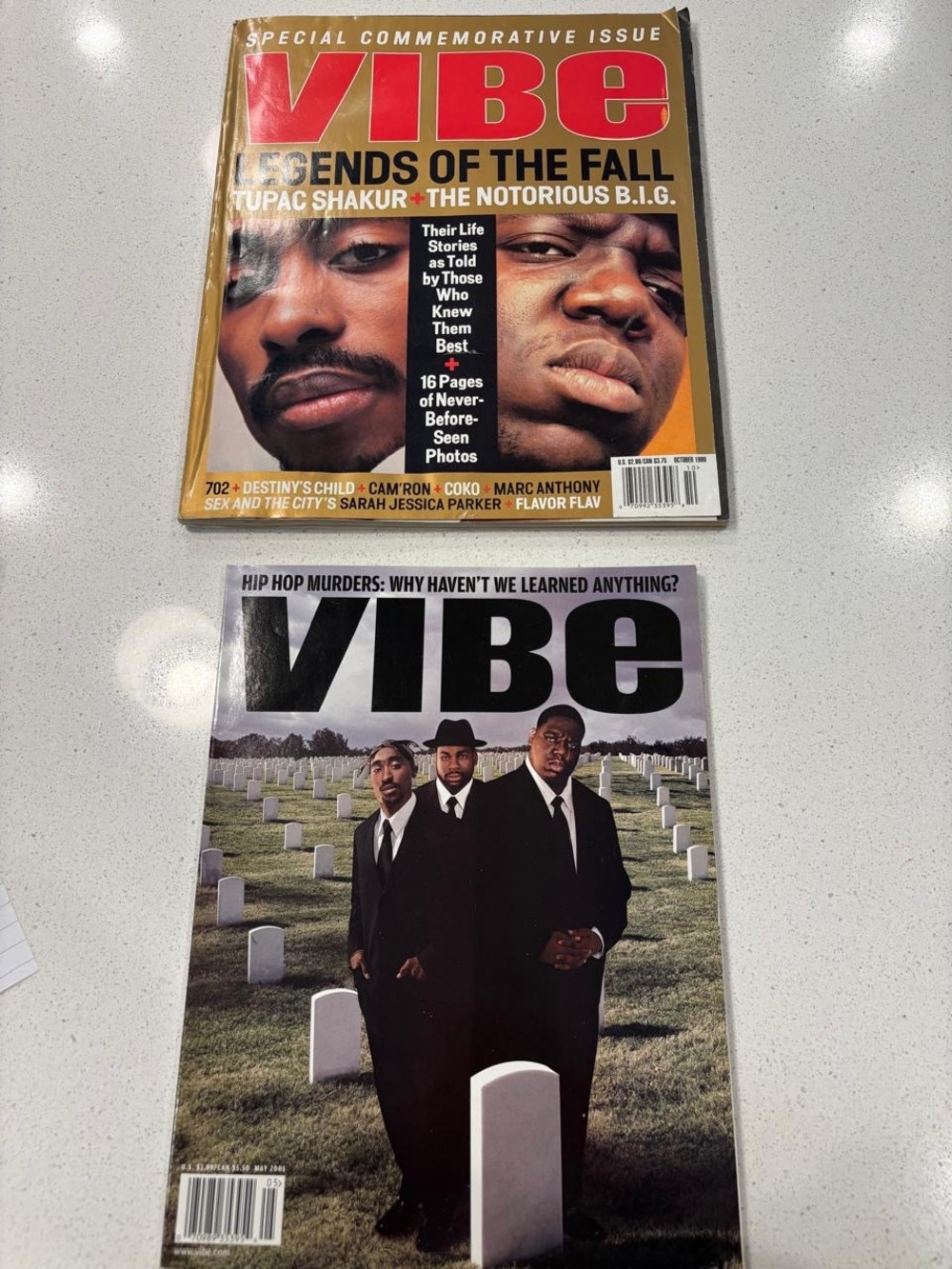 VIBE - tupac shakur notorious big legends of the fall may 2005 oct 1999 #R39